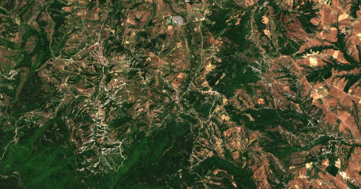 Carte satellite de Chionáto