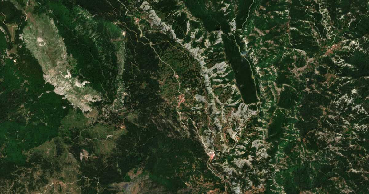 Carte satellite de Chrysi