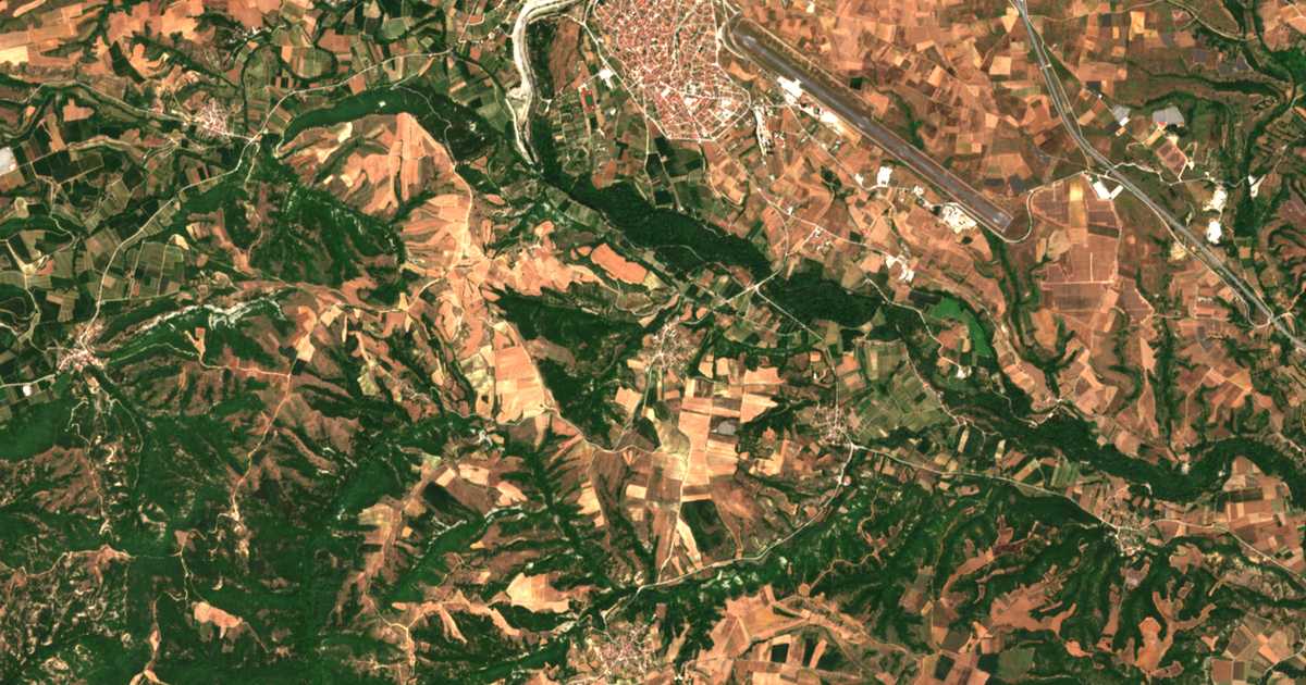 Carte satellite de Ambelochóri