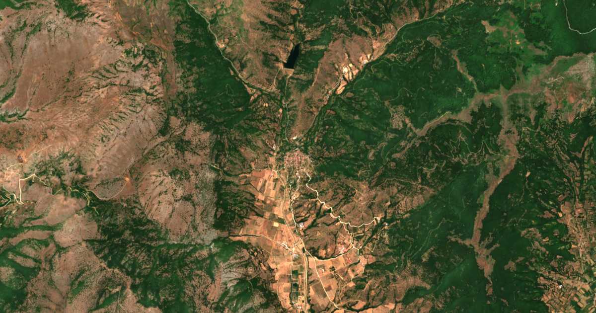 Carte satellite de Gérmas