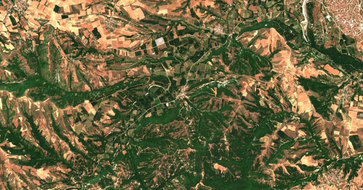 Carte satellite de Lakkómata