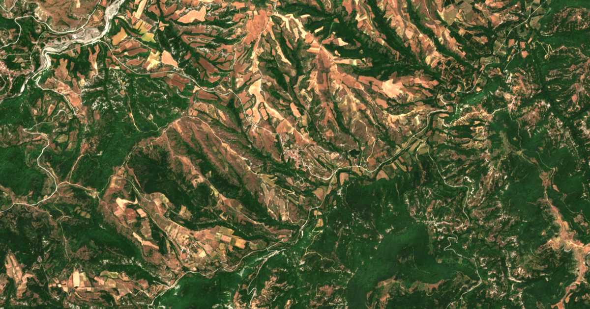 Carte satellite de Melanthio