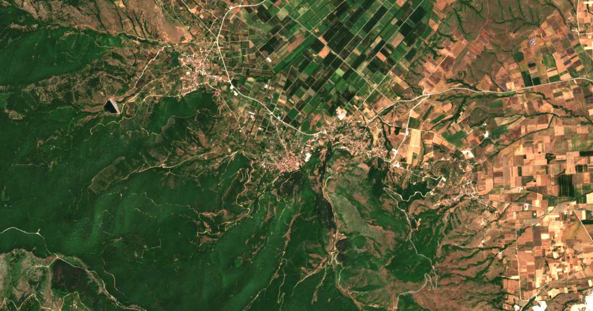 Carte satellite de Embório