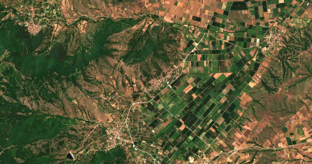Carte satellite de Foúfas