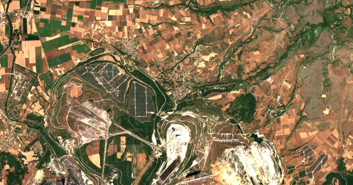 Carte satellite de Karyochórion