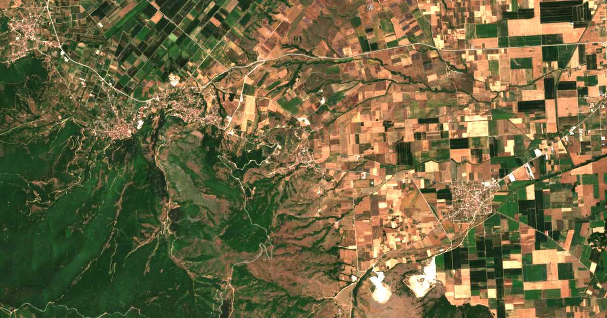 Carte satellite de Kryóvrysi