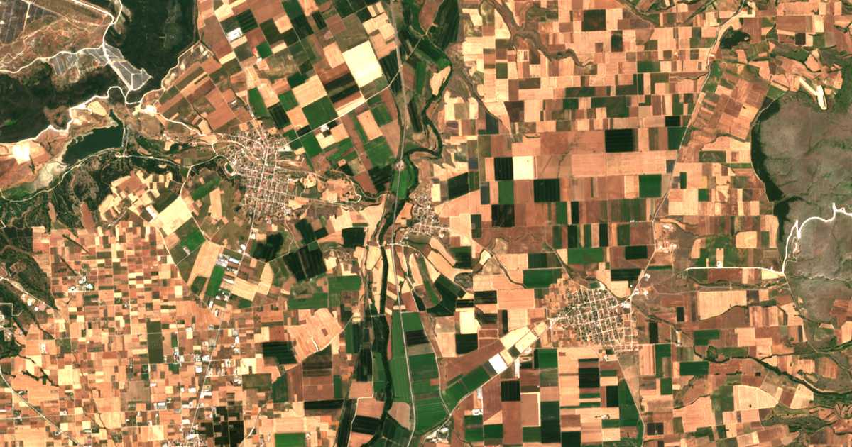 Carte satellite de Pentávrysos