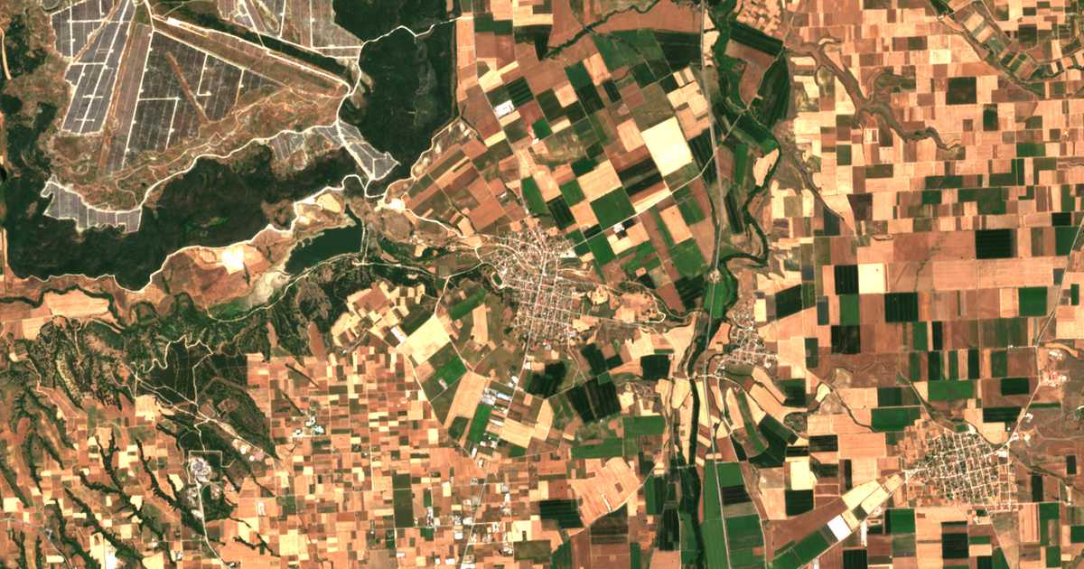 Carte satellite de Perdikkas