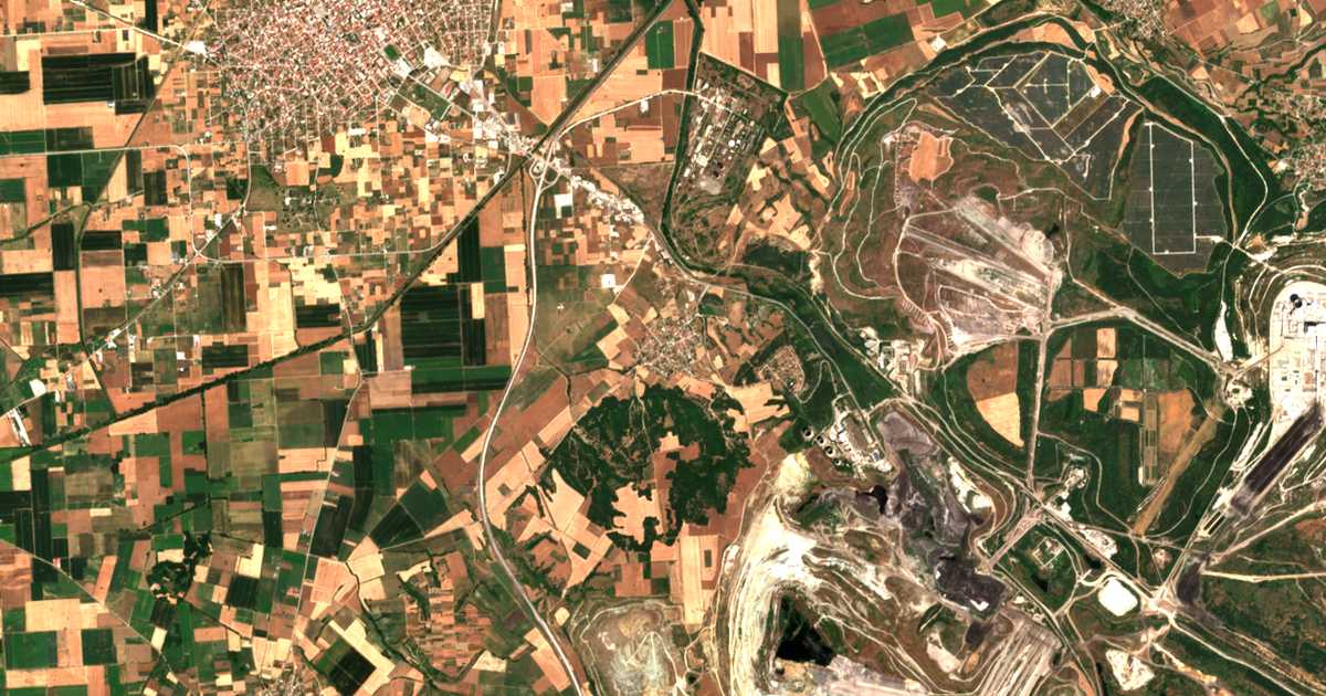 Carte satellite de Proástion