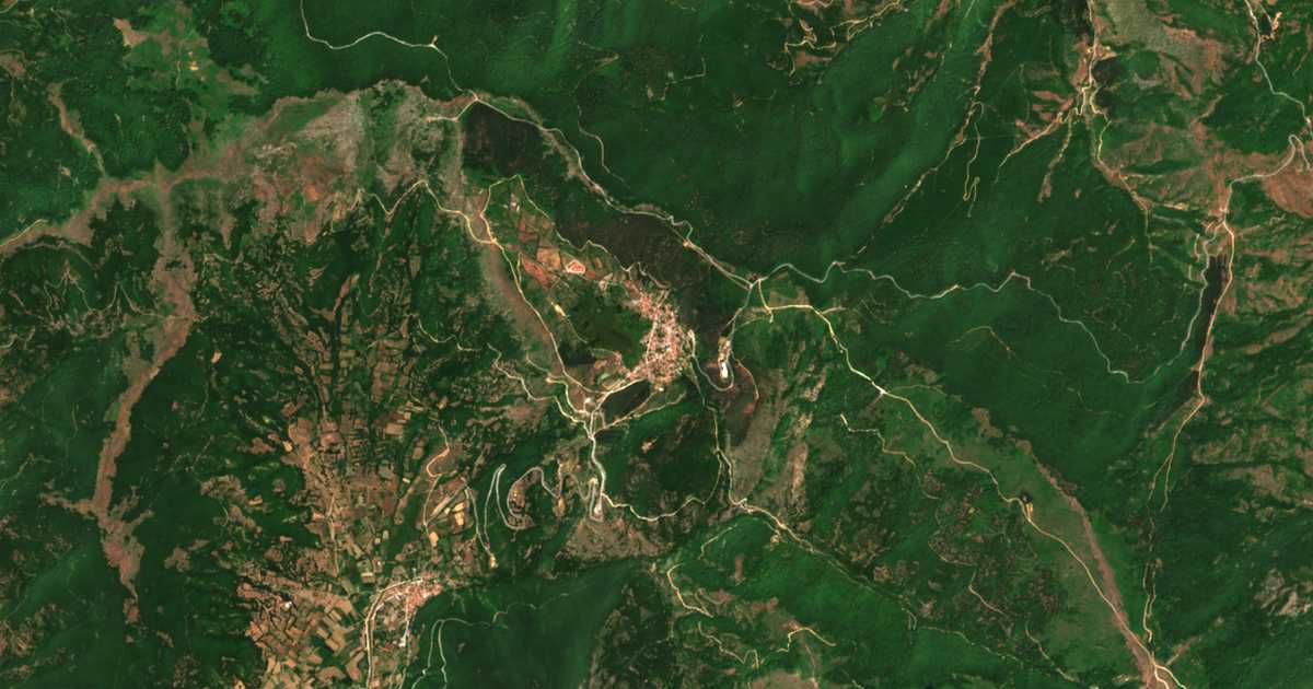 Carte satellite de Vlásti