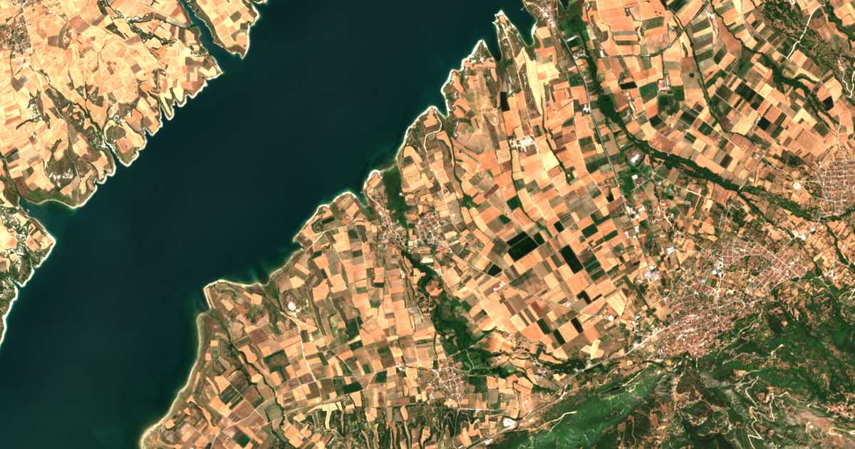 Carte satellite de Kranídia
