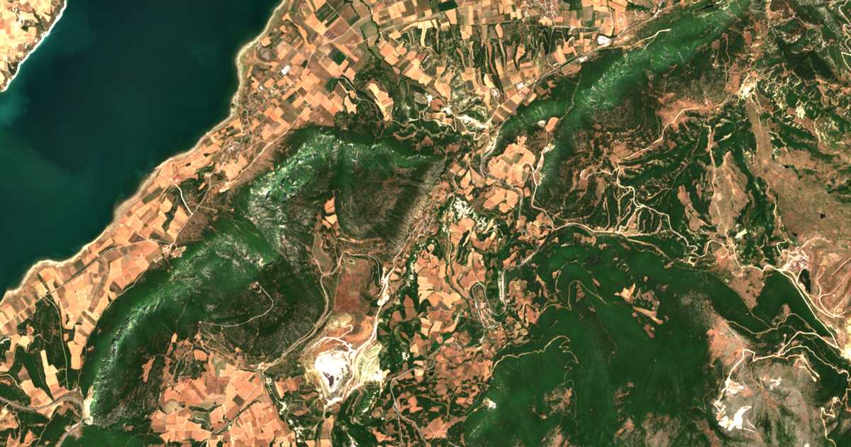 Carte satellite de Prosílion