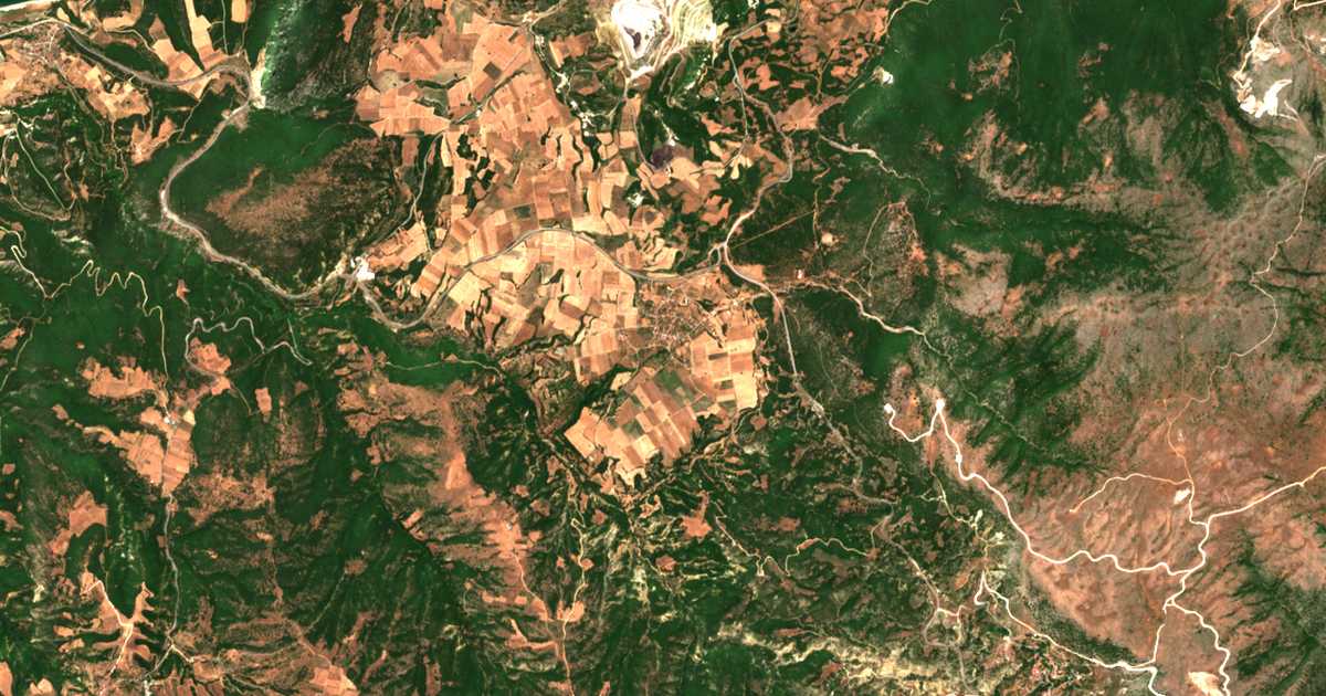 Carte satellite de Trigonikón