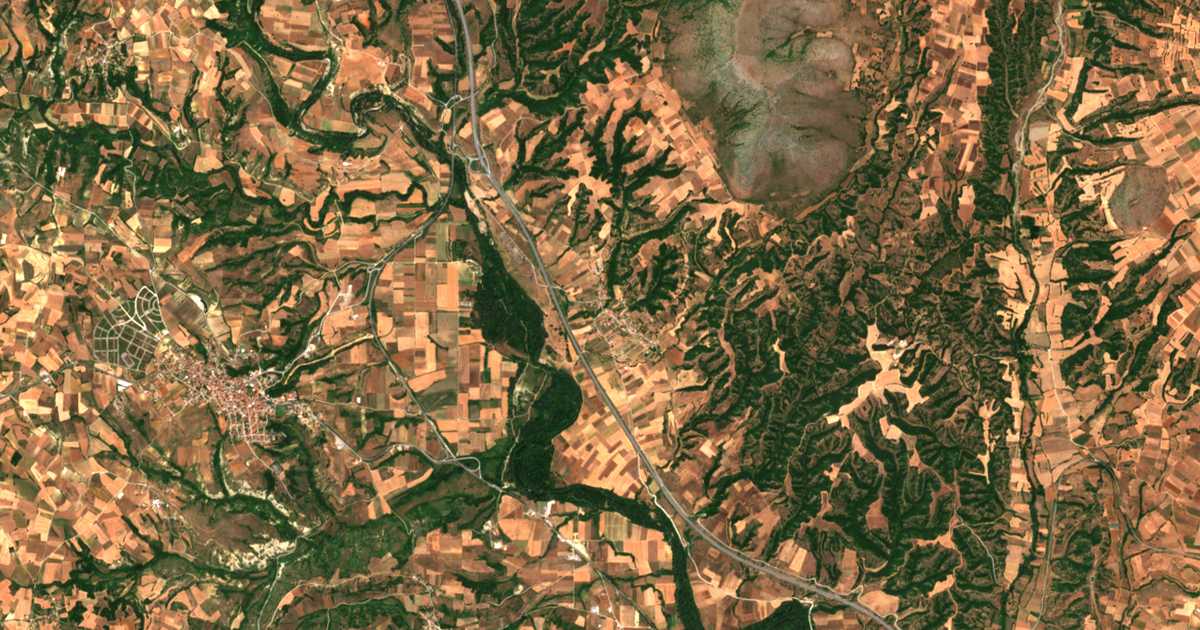 Carte satellite de Aliákmonas
