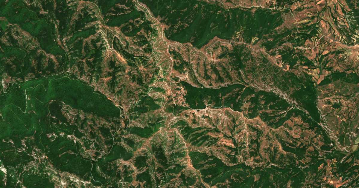 Carte satellite de Avgerinós