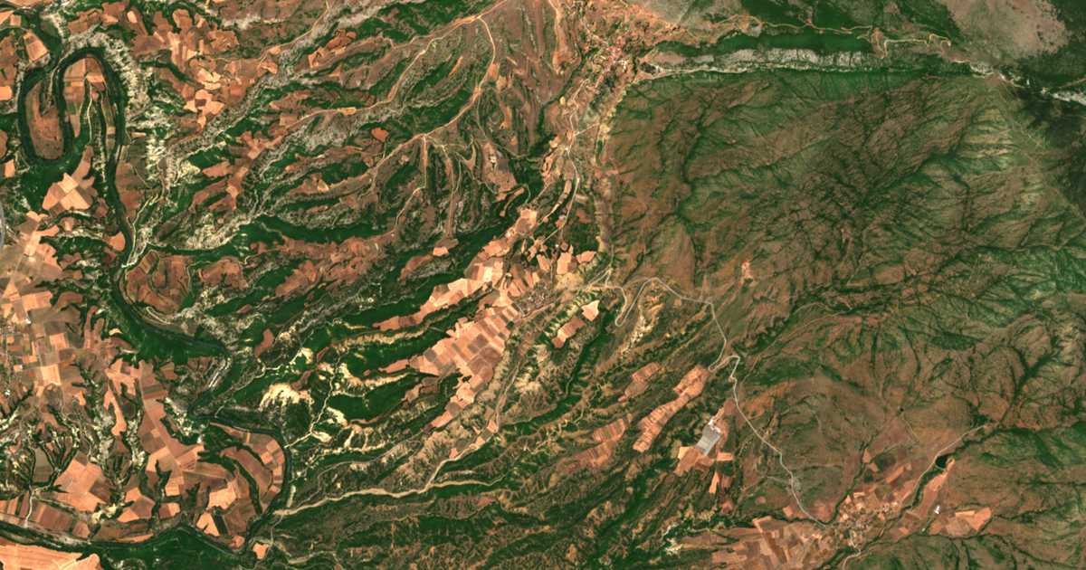 Carte satellite de Dafnerón