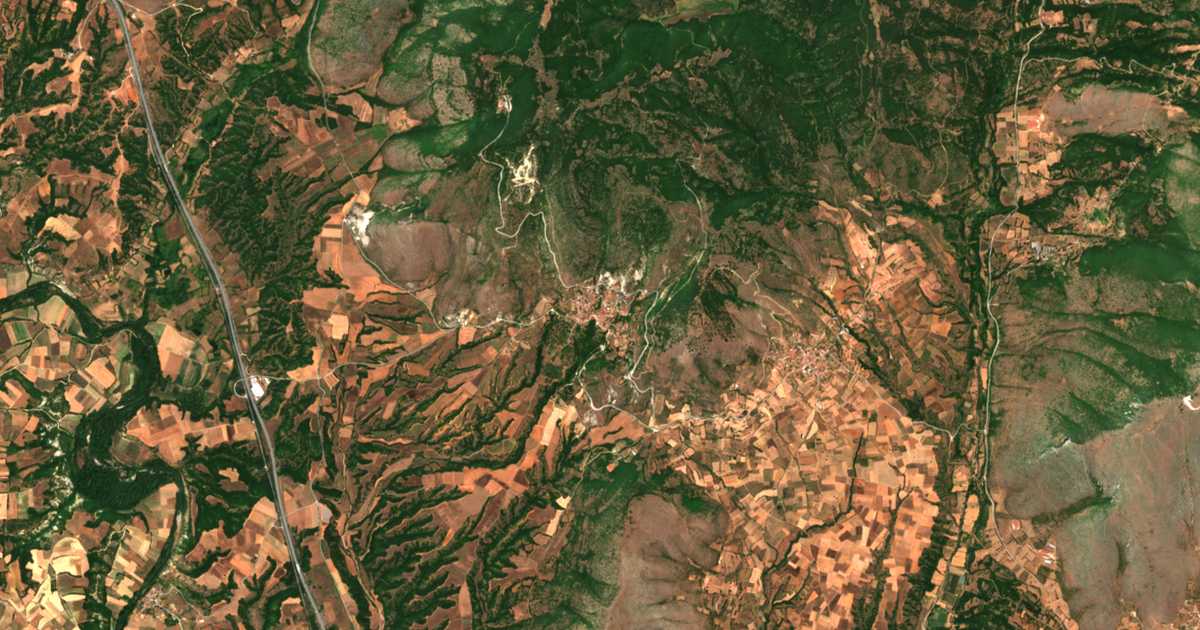 Carte satellite de Dryóvounon