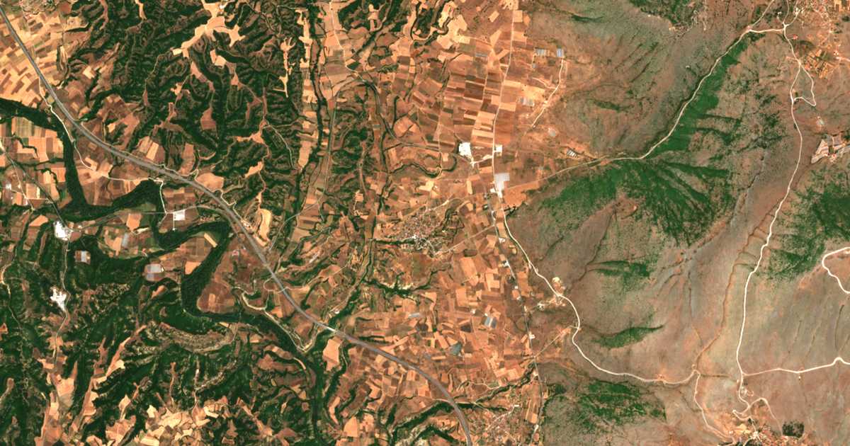 Carte satellite de Kalonérion