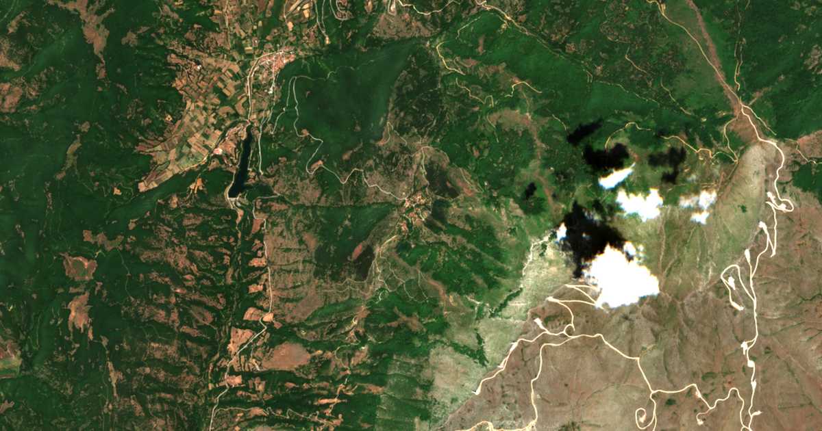 Carte satellite de Namata