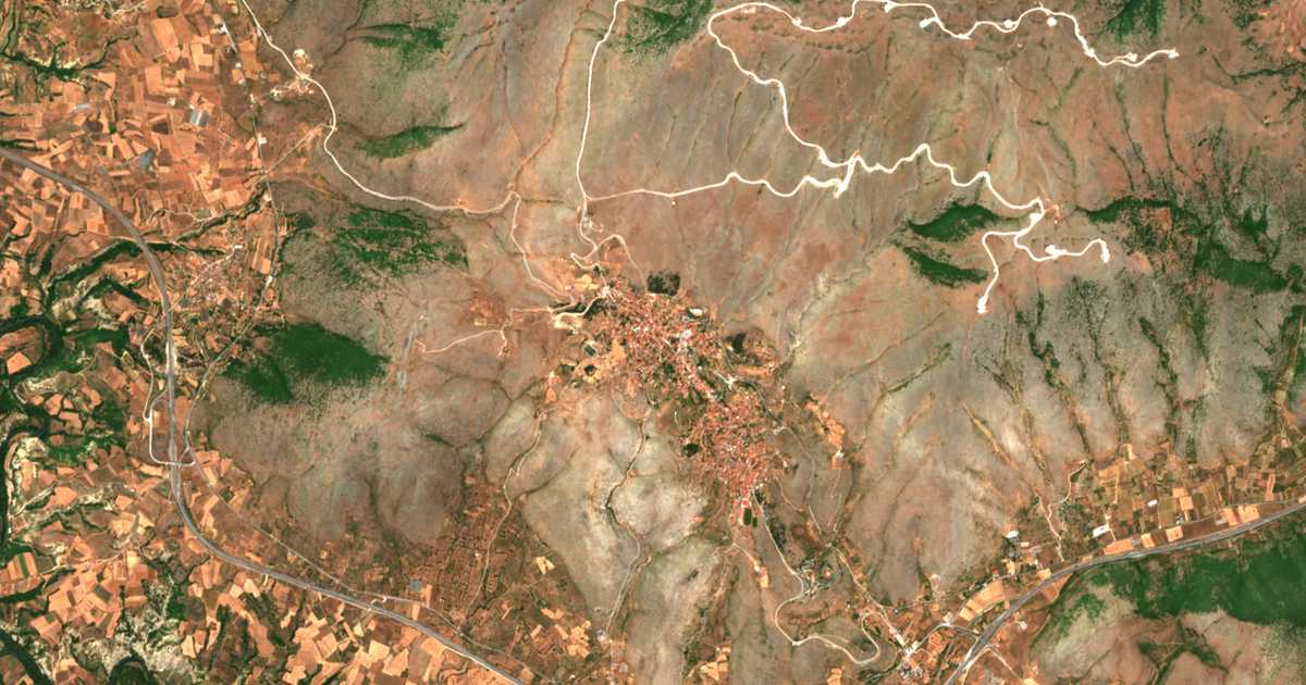 Carte satellite de Siátista