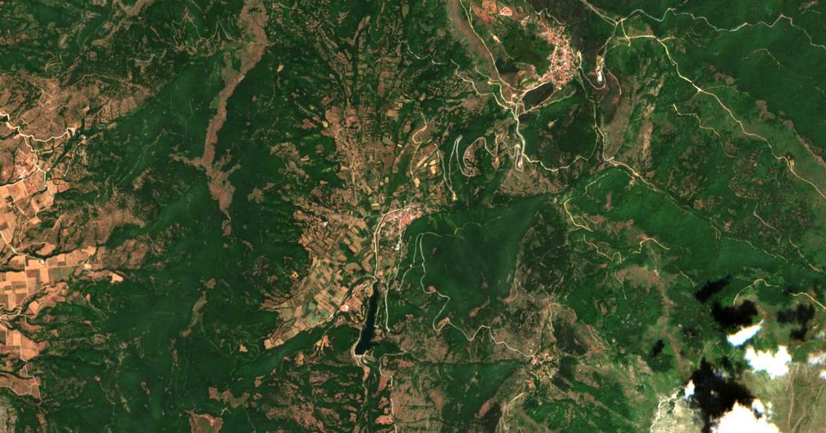 Carte satellite de Sisánion