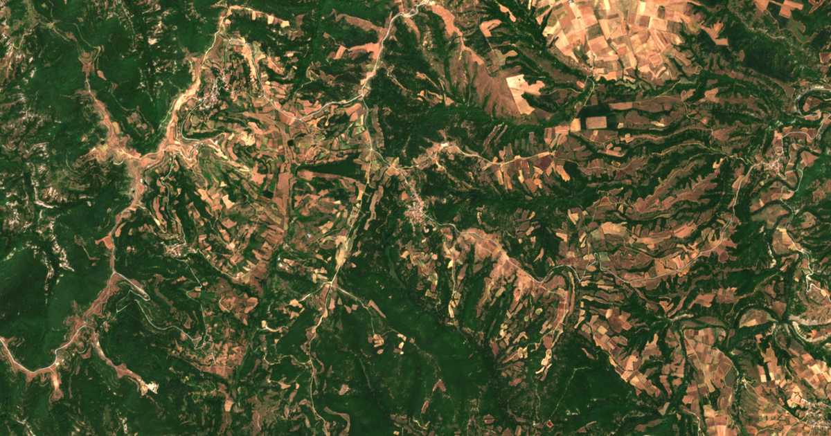 Carte satellite de Skalochórion