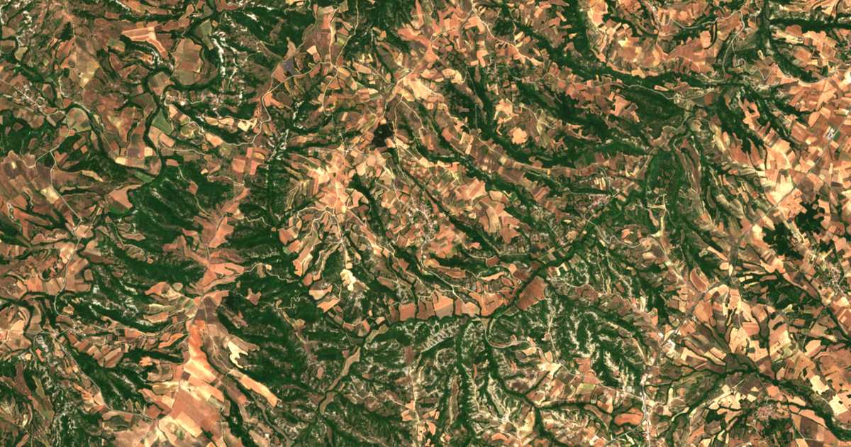Carte satellite de Vrontí