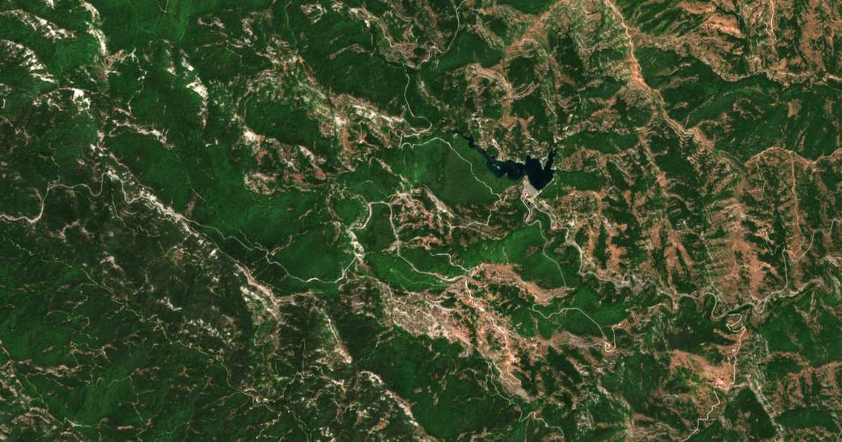 Carte satellite de Vythós