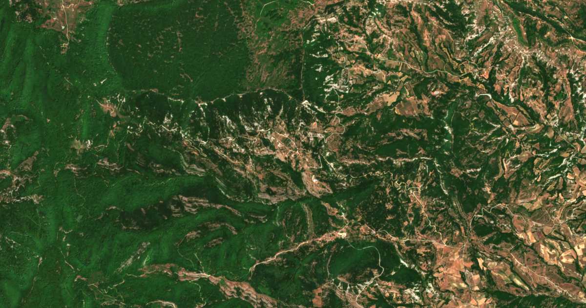Carte satellite de Zóni